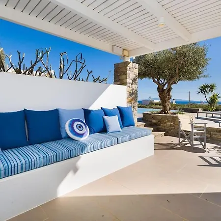 Gaia, Unique Villa, Private Pool & Tennis Court & Boules Páros