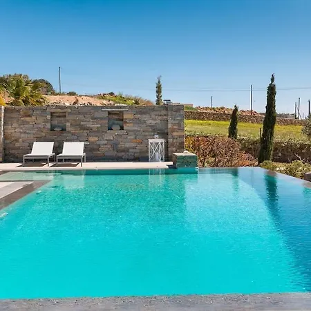 Gaia, Unique Villa, Private Pool & Tennis Court & Boules * Páros