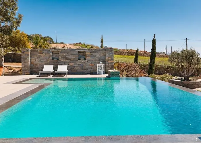 Gaia, Unique Villa, Private Pool & Tennis Court & Boules * Drios